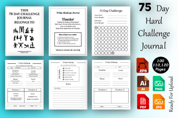 A Strategic Tool: The 75 Day Challenge Journal for KDP Creators