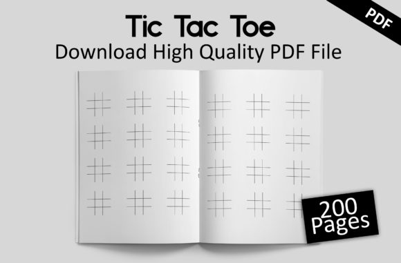 Mastering Creativity and Productivity with Tic Tac Toe 200 Pages KDP Interiors