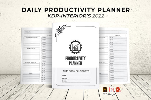 The Strategic Value of a Daily Productivity Planner KDP Interior