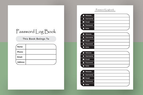 Unlocking Efficiency: The Password Log Book with KDP Interiors for Your Publishing Business
